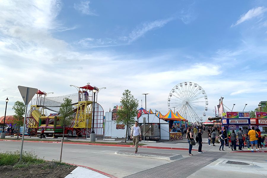 Located behind he Frisco Fresh Market structure is the Frisco Fair rides. The event opened on March 28 and closes on Sunday. 