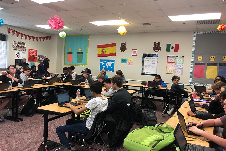 Spanish 2 Pre-AP classes are learning about the culture through music and dances. “We have a special theme where they make a real world connection toward it,” Spanish teacher Patricia Flores said. 