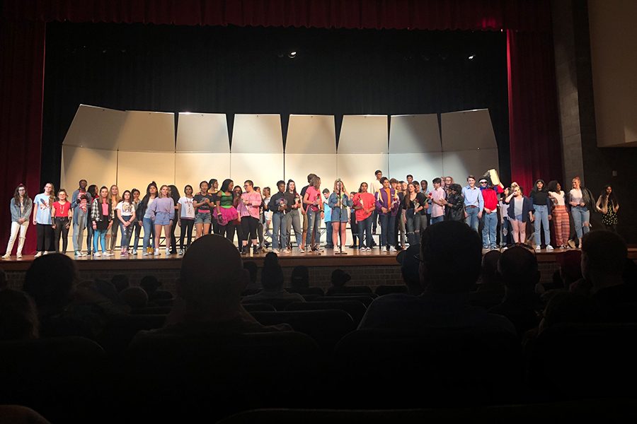 Bringing the year to a close, choir had an 80s themed concert on Tuesday night. The theme allowed students to expand their horizons as singers as they were presented with the chance to sing different styles of music.