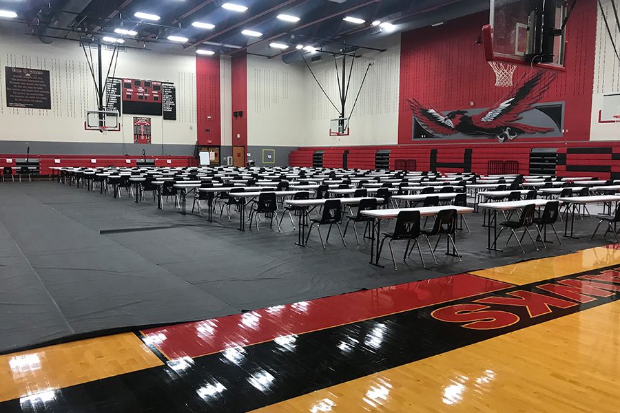 Rather than taking place in one of the schools two gym, the COVID-19 outbreak led the College Board to allow students to take their exams at home, with the first one having taken place Monday. For many freshmen, their first AP exam came Tuesday with AP Human Geography. 
