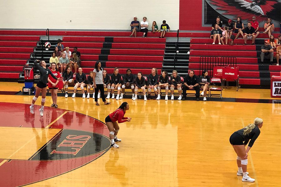 The volleyball team takes on the Grapevine Mustangs on Tuesday at Grapevine. Beginning at 6:30 p.m., the match is the Redhawks first District 5-A match.