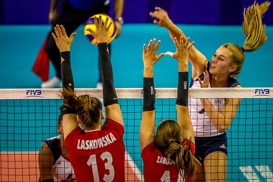 Jenna Wenaas goes up against player from all around the world, while playing on the under 20s team, for USAV over the summer. Wenaas played with some of the top players in the country, and competed with some of the best in the world. 