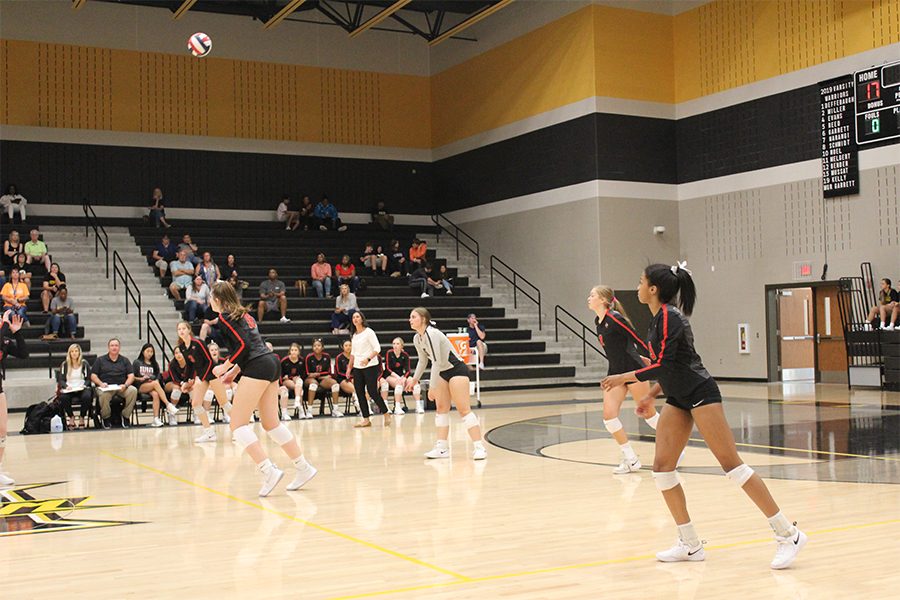 The+varsity+volleyball+team+played+against+Memorial+High+School+on+Tuesday%2C+September+10.++The+Redhawks+look+to+continue+their+undefeated+run+against+Frisco+6%3A30+p.m.