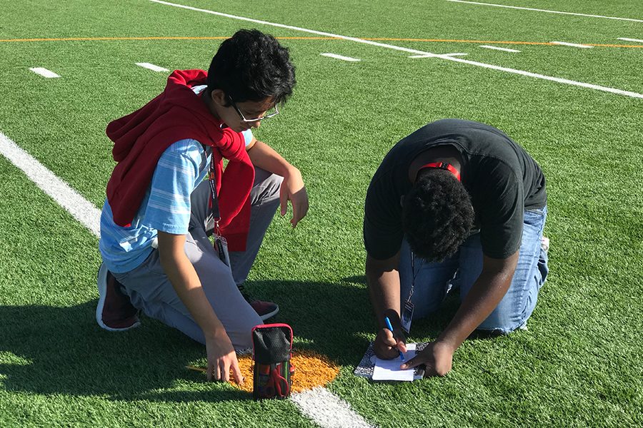 AP Human Geography students head outside to experience human geography outside of the classroom, and in a way teachers hope benefits the students more. This activity strives to be both interactive and fun, while also learning about absolute location. 