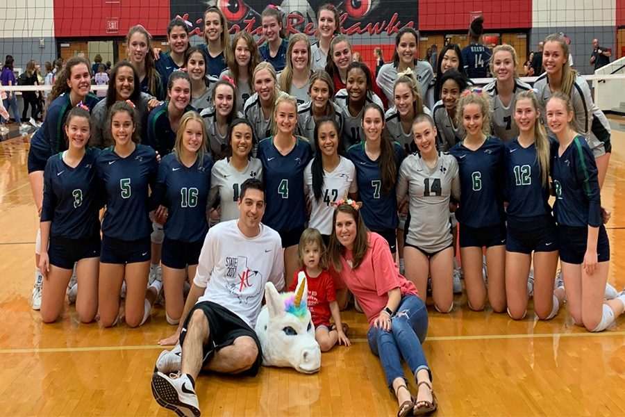 Helping to raise funds for Harper Manning, daughter of history teacher and basketball coach Ben Manning, volleyball hosted a fundraiser along with their game against Reedy on Friday, Oct. 4, 2019.
