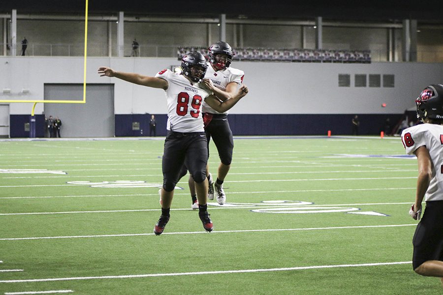 Making it their 20th consecutive loss, Redhawks tried to keep up with the top 5A team in the state, but fell short to Lone Star, 66-6. With one game left in the season, Redhawks gear up for their final game against Wakeland on Friday, Nov. 8, 2019.