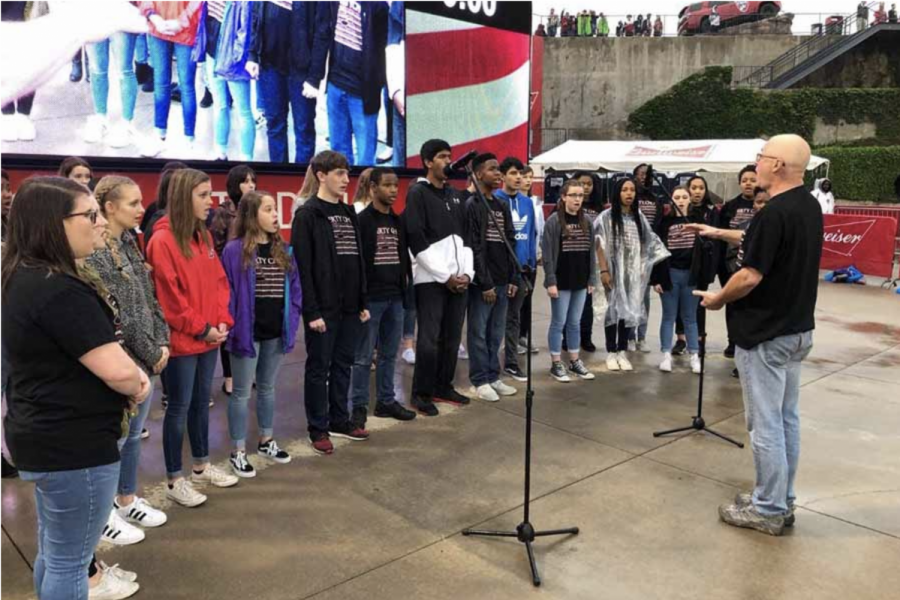 In 2018, the choir made their first appearance at a professional sporting event, singing the national anthem at FC Dallas. This year, the choir will be heading to the Comercia Center to sing the anthem before a Texas Legends basketball game. 