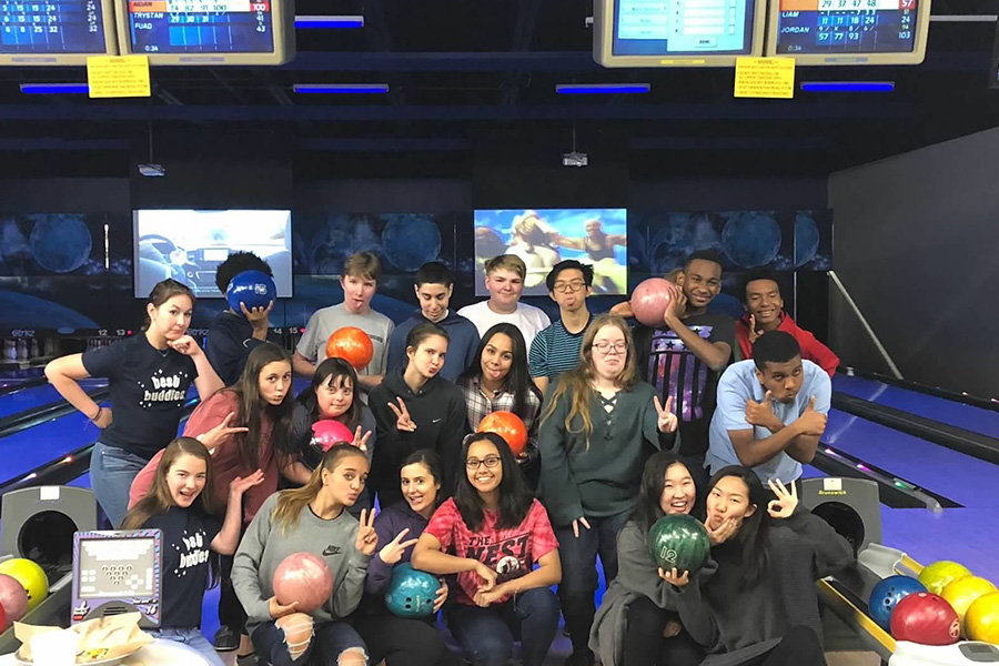 Members of Best Buddies gathered at Strikz last year for Bowling for Buddies. Sunday will mark the clubs second annual Bowling for Buddies event. 