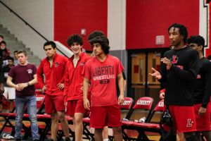 The Redhawks wrestling teams competed in the Santa Slam where they faced 6A schools. Being a team composed of mainly underclassmen, this tournament gave the team some challenges.
