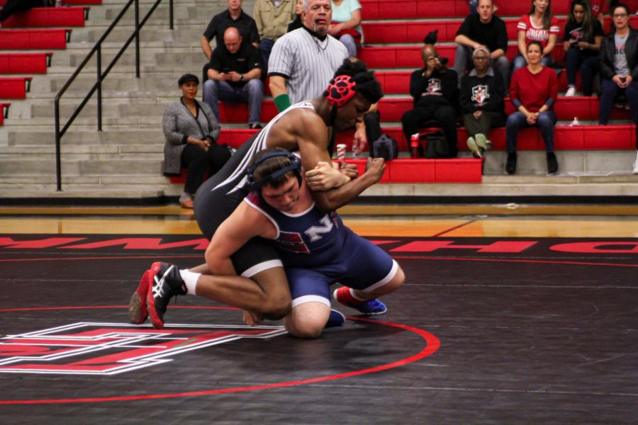 Locking down wins in districts, eight Redhawk wrestlers will advance to Regionals. With a state title on the line, the team looks to continue to work hard in practice.