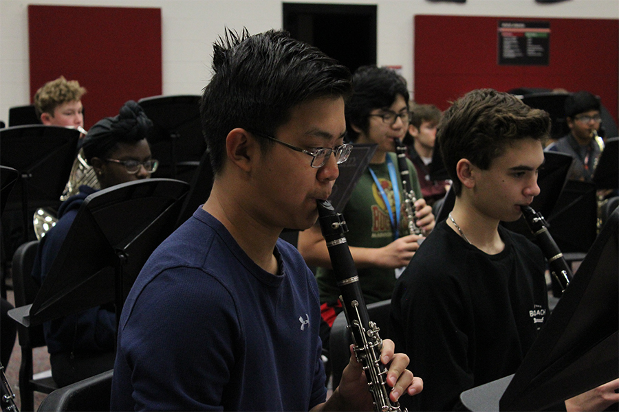 In an effort to help band students individually grow as musicians, solos have been assigned for students to perform. While students have been practicing to demonstrate their talent, it is unclear how the solos will be performed due to COVID-19 restrictions. 