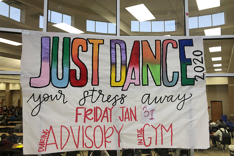Friday%2C+Jan.+31%2C+2020%2C+during+advisory+will+be+filled+with+music+and+dance+as+student+council+set+up+the+game+Just+Dance+in+the+gym.+By+doing+so%2C+STUCO+looks+to+help+relieve+stress+for+students+on+campus.