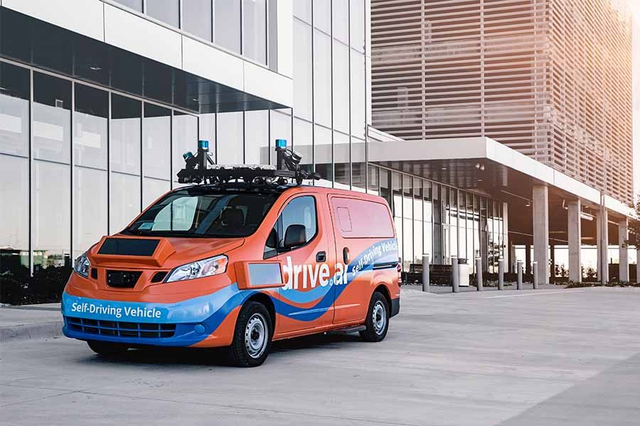 The Drive.ai self-driving car service, with its orange cars adorning informative screens, is projected to be available to the public in select Frisco areas. Guest contributor shares her thoughts on what the new year means for technology.