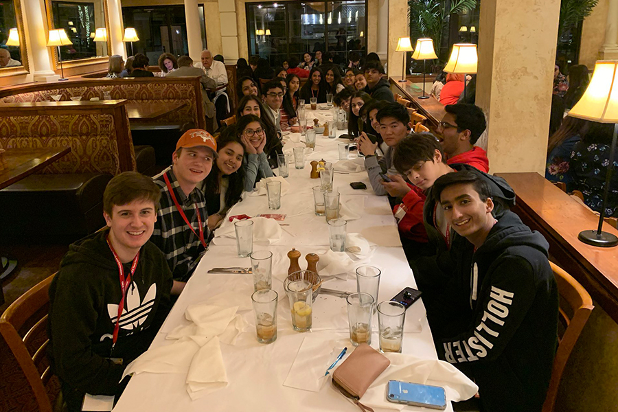 Celebrating their Plano Youth Government season, teacher Sarah Wiseman took Youth and Government students to eat at Brio in Austin, TX. 