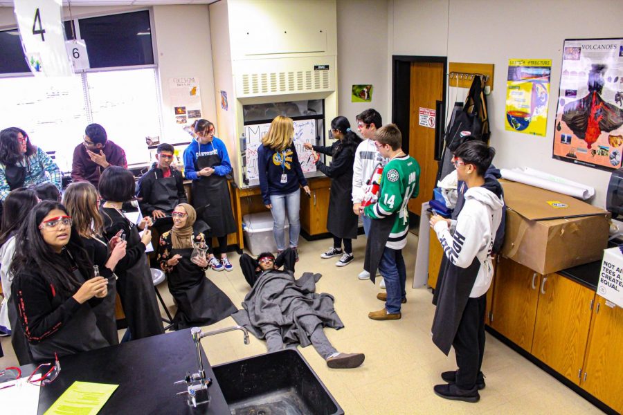 AP Environmental Science students start their Mission Impossible project which explores the real world uses of energy systems. Students are tasked with creating their own countrys energy solutions. 