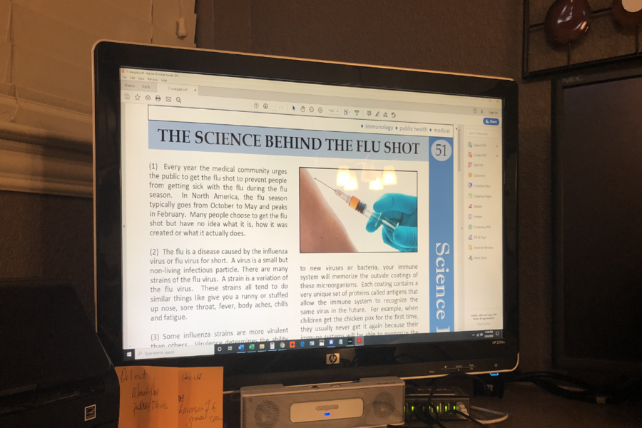 During a typical spring semester, biology students study viruses, vaccines, and the spread of disease. This year, teachers have taken advantage of current events, and are using COVID-19 as part of the curriculum. 