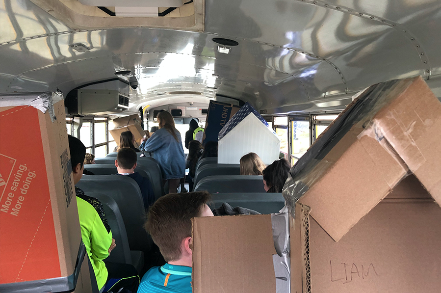 Normally Outdoor Ed would be on a bus exploring their new skill for the week, however their class looks a little different with e-learning. Students have not been finding the assignments challenging, however they miss the hands on aspect from the class.