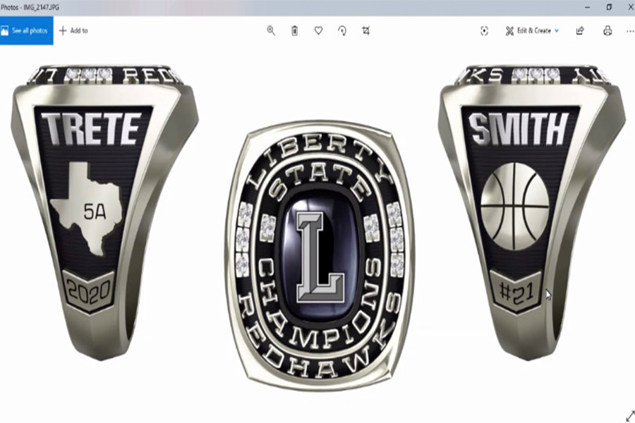 After returning from San Antonio as 5A state champs, the girls basketball team has the opportunity to design their state champion rings. For the athletes, this serve as unique keepsake from their time together as a team. 