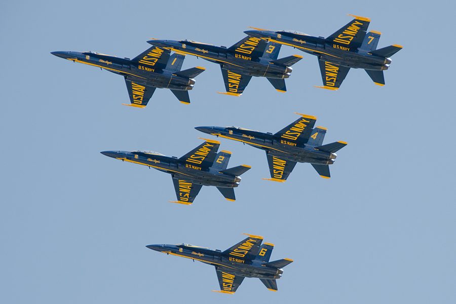 Flying over Plano near 121 and Coit on Wednesday morning, the Navy’s Blue Angels completed a flyover of the Dallas and Fort Worth area to honor COVID-19 first responders. 