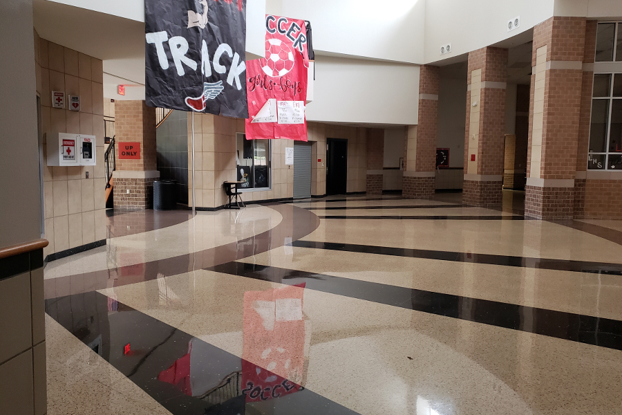 The halls of the school will be empty Tuesday after Frisco ISD canceled school due to inclement weather. 