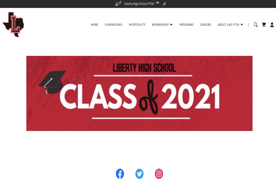 The new senior class website contains numerous resources for the senior class. Included are the dates for upcoming senior events and links to purchase Liberty attire. It also has the Remind code for seniors, as well as information on senior ads for the yearbook. 