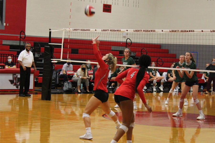 The Redhawk volleyball team takes on the Emerson Mavericks on Friday. They are playing in their first district game, and aim to secure a win.