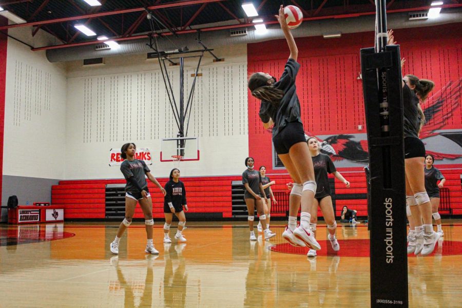 The+Redhawk+volleyball+team+faced+the+Reedy+Lions+on+Tuesday%2C+and+fell+3-1.+They+aim+for+redemption+on+Friday%2C+when+they+face+the+Frisco+Racoons.