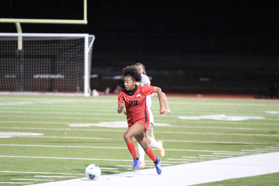 The soccer teams saw success on the field on Wednesday with the girls winning their first district game and the boys ending with a draw. The teams are motivated for the rest of the season, with the boys starting district next week.