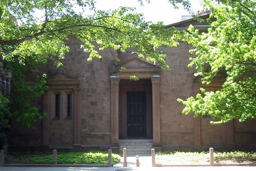 Exterior Of The Skull And Bones Secret Student Society On The Yale