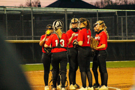 Rallying together, softball kicked off their season Tuesday with their first game. Looking to improve this year after finishing 0-18 last season, the team looked at this first game as a way to gage the difficulty of their season.