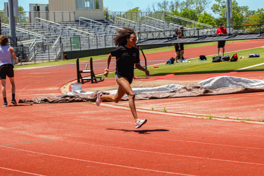 Racing into the regional competition Friday, senior Cori Ross and her team have their eye on the prize preparing for the upcoming competition. The meet will be held at Maverick Stadium.