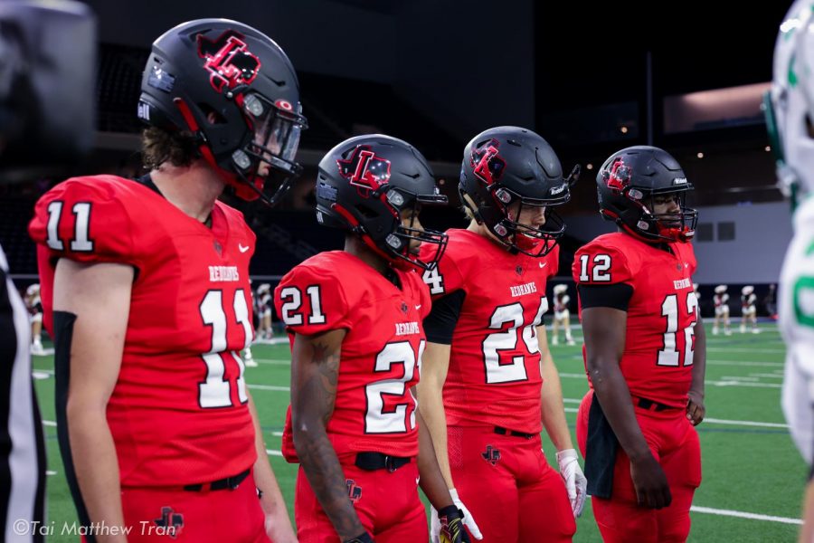 The Redhawks shook up their 43-7 loss to Frisco High School with a 56-7 win over Lebanon Trail Friday at the Ford Center. The team goes into its bye week looking to prepare for their final three games of the district season.