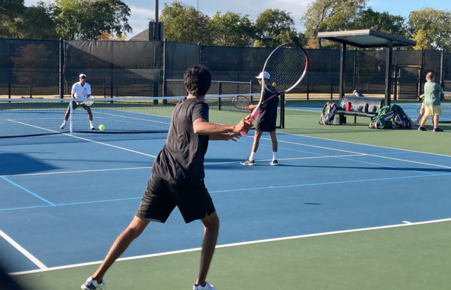 After making a trek through playoffs, the fall season of Redhawk tennis comes to a close. The team took on Lebanon Trail High School leaving with a 10-4 loss.