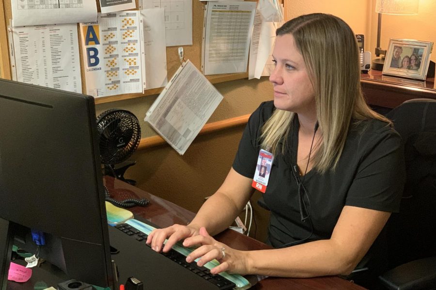 Nurse Lindsey McDavid has started a newsletter, Notes from the Nurse, that keeps teachers updated on current health news and answers any medical concerns they may have.