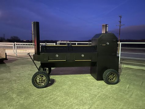 The Carter brothers exhibited their Agriculture Mechanics project at the Collin County Jr. Livestock Show. For this, they built an 11 foot, 5 door barbecue pit .