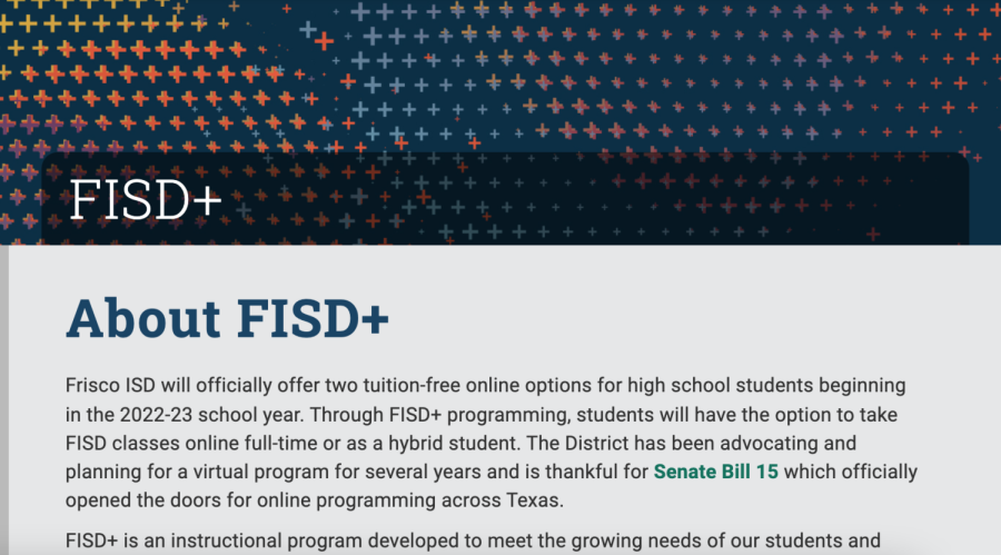 FISDs new online learning program for next school year has extended their deadline.