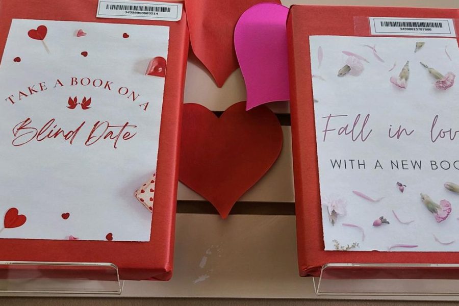 Blind date with a book aims to give students an opportunity to not judge a book by its cover. Although it is happening during Valentines season, the books are in no means predominantly romance.