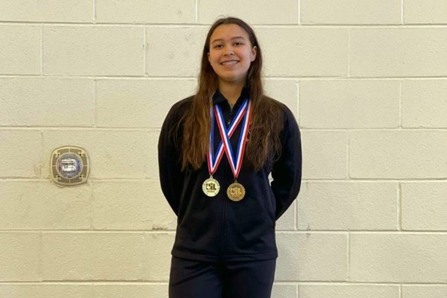Counting down the last 5 days of school, Wingspan looks at the top sports moments of the year. Coming in at #3, one Redhawk, junior Maria Oushalkas, represents the Redhawks as the only swimmer to qualify for the UIL State Meet, making it her third year in a row to compete at State.