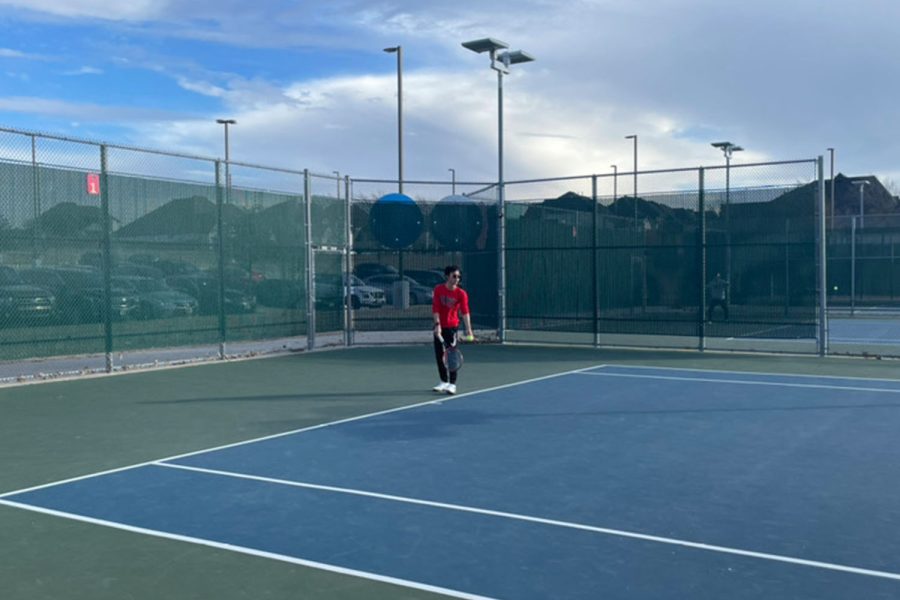 Serving up a win, Redhawk tennis pushes through competition. Causing trouble on the court, the team looks to keep moving forward.