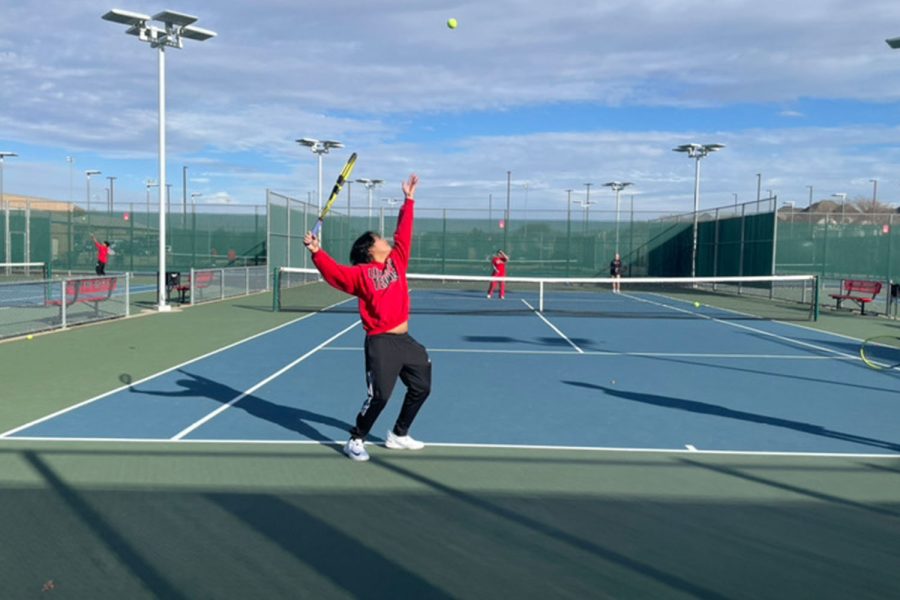 In their first district match of the season Redhawk Tennis fell short, losing to the Frisco Racoons on Wednesday. “It was a hard-fought match, as expected,” tennis coach Neil Grobler said.