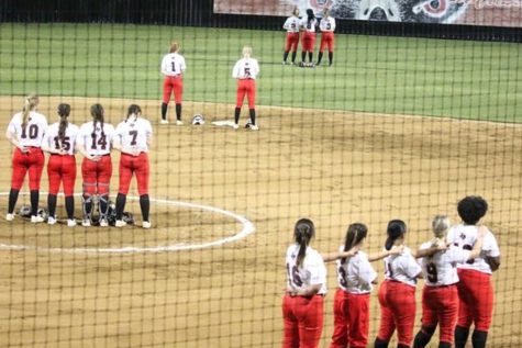 Starting District 10-5A play on Tuesday, the softball team dropped its opening game 4-2 to Emerson. Next up for the team, the Big Cat Tournament in Commerce. 