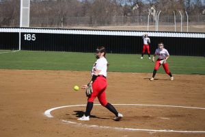 After having high hopes and a positive attitude toward their last game, the softball team fell short, losing 4-3 against the Lebanon Trail Trail Blazers on Wednesday night.

“It was a little disappointing that we weren’t able to take one last win,” head coach Baylea Higgs said. “But the girls still had plenty of fun so I wouldn’t say it was a horrible loss.”
