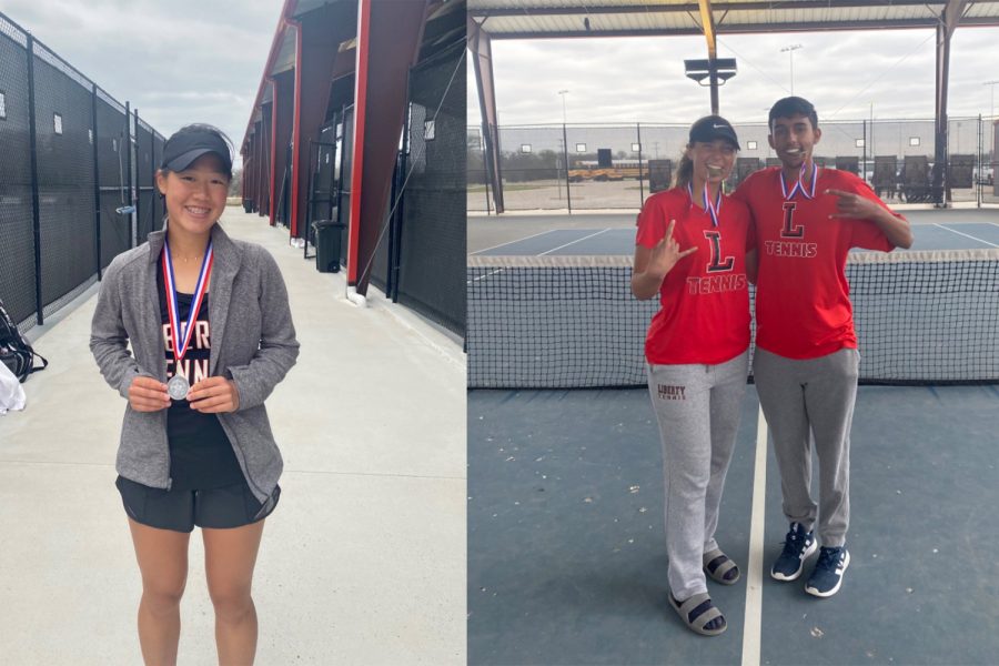 Three Redhawks are trying to serve up a spot at state in the 5A Region II tennis tournament Tuesday and Wednesday in Melissa. 

Freshman Hailey Zhang who placed 2nd in the District 9-5A tournament, and juniors Milla Dopson and Sanjeev Rao, who won the district championship in mixed doubles, need to finish in the top two of their events to advance to state. 

