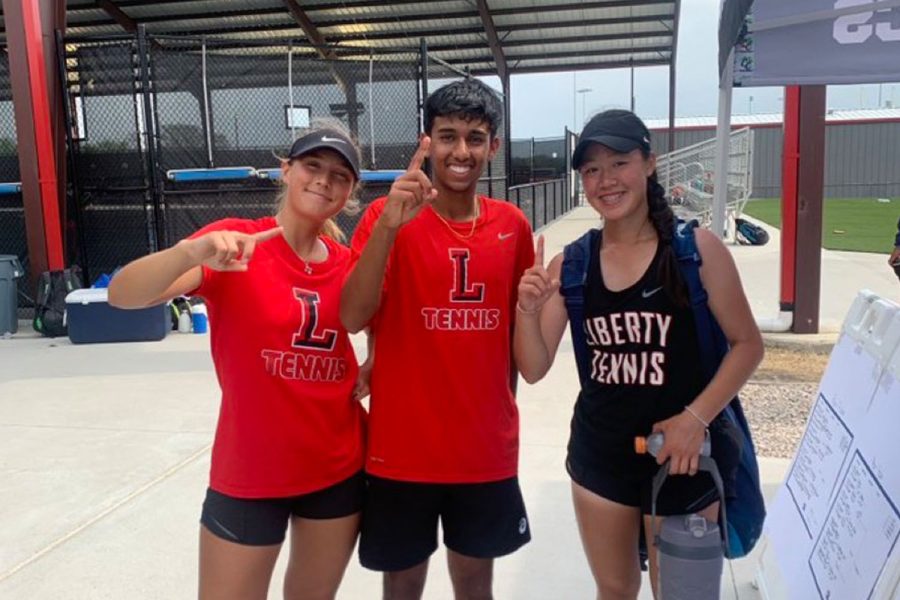 Last+year%2C+juniors+Milla+Dopson+and+Sanjheev+Rao+were+the+only+two+athletes+representing+the+Redhawks+at+state.+However%2C+this+year%2C+the+pair+is+joined+by+freshman++Hailey+Zhang.