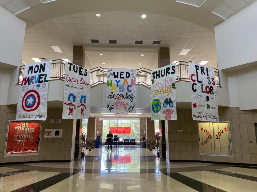 Homecoming week kicked off Monday with spirit days, from Marvel Monday to class colors on Friday. The homecoming game is against Heritage on Friday and the dance is on Saturday.