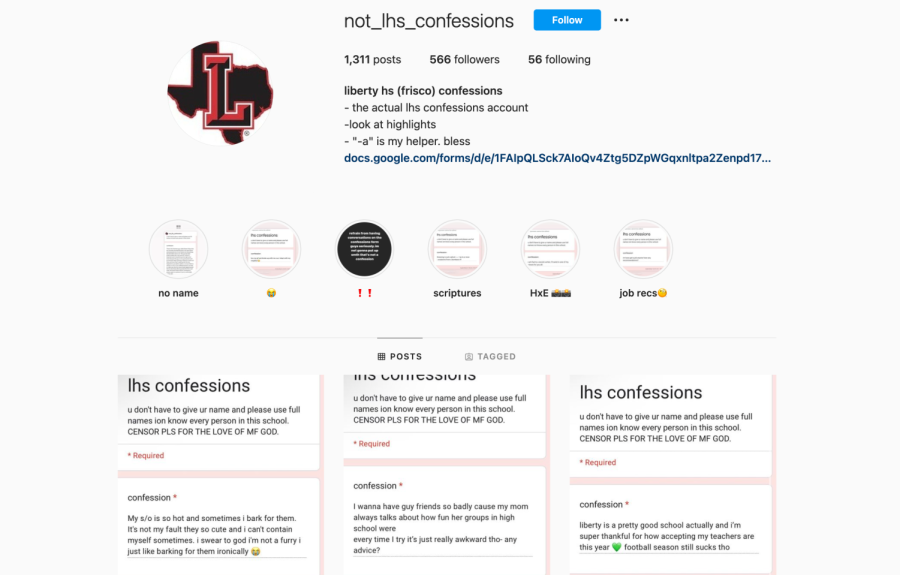 Despite the decreasing popularity of unofficial school accounts, an anonymously run confessions account still remains active. Even though the page can be a place to share thoughts and opinions, it can also be a place to spread hate and negativity. 