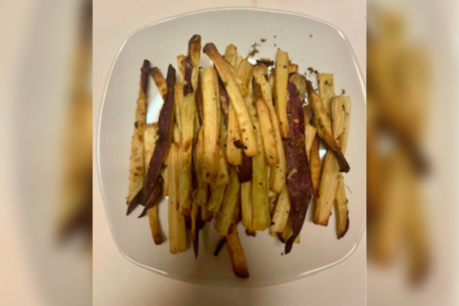 Staff reporter Shreya Agrawal shares how to make baked sweet potato fries. While not only being delicious, orange sweet potatoes provide numerous health benefits.