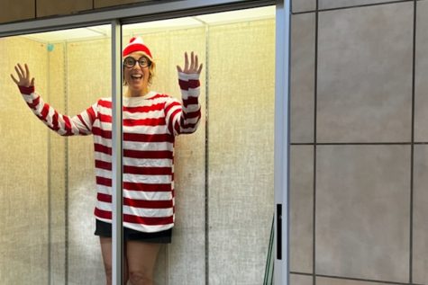 In an attempt to get students to report anything they say that could be out of the ordinary, the schools administrative team, including principal Stacey Whaling, took turns dressing like Waldo on Friday for If You See Something, Say Something Day. The first student (students) to find Waldo were eligible for a prize from the front office. 