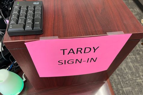 he schools updated tardy policy went into effect on Monday. Students in the main hallways after the first bell will be sent to get a tardy slip and students in academic hallways will be marked late for class by teachers.