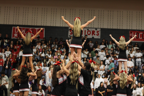 SThe Redhawks are ready to blackout The Nest for the first pep rally of the year. The pep rally will highlight the fall sports starting up, and also will feature performances by cheer, drill team, and band.